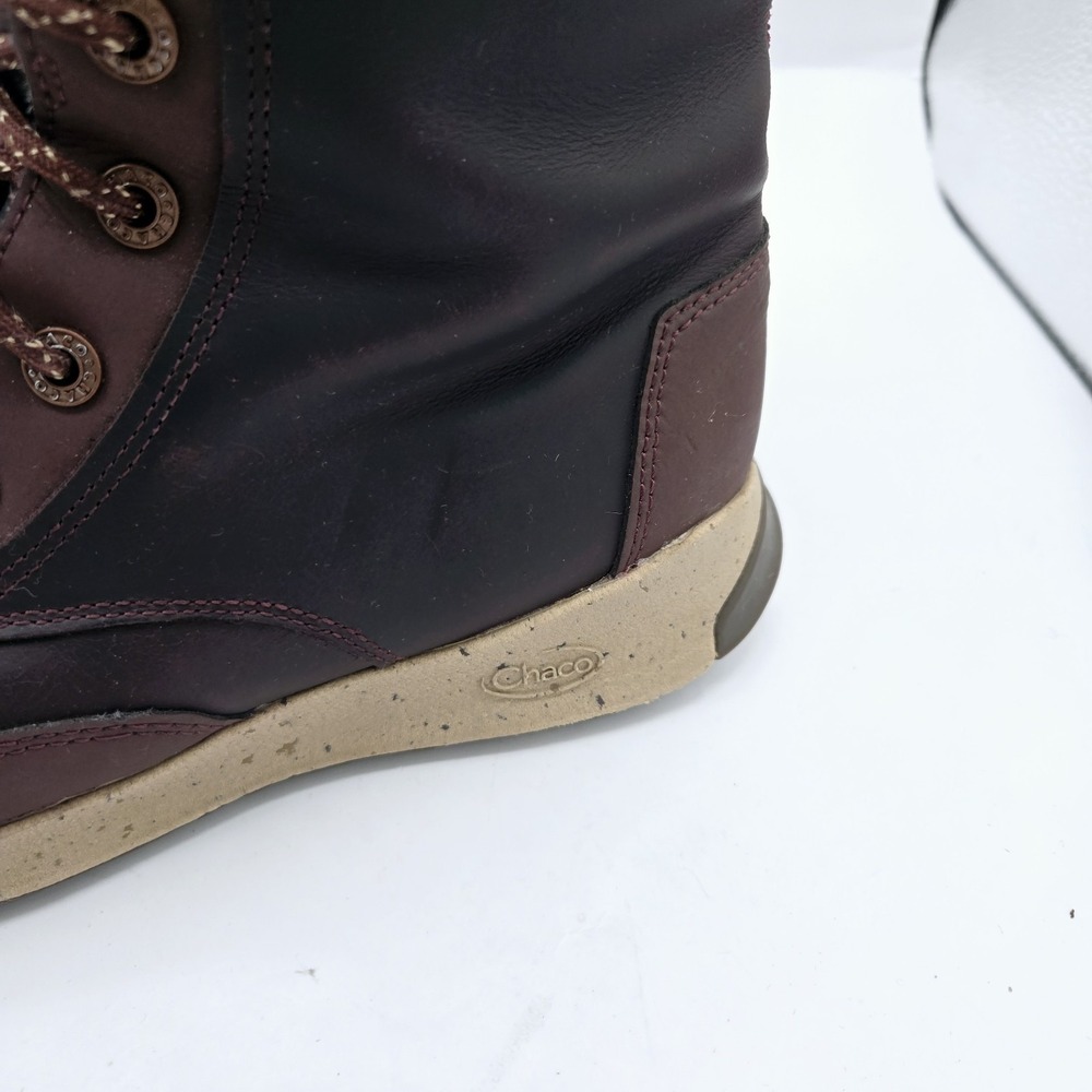 Chaco Mohagany Brown Leather Women's Boots Size 6 - Picture 6 of 11